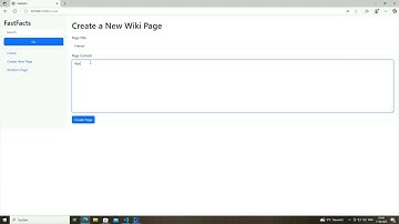 FastFacts | My Wiki Website – CS50W Project 1 Submission