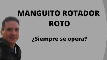 ¿Cuánto tiempo se puede estar sin operarse de una rotura del manguito de los rotadores?