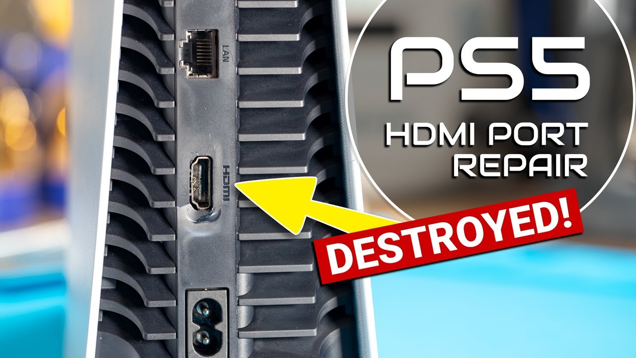 PS5 : ce port HDMI détruit par un enfant ressemble à une véritable scène de  crime