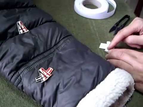 Ръчно поставяне на бродирана апликация
