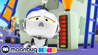 Tower of Power | ROB THE ROBOT | Moonbug Kids - Funny Cartoons and Animation