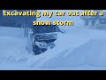 Excavating my car out in a snow storm! Will it drive?