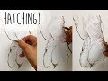 HATCHING TUTORIAL - How to use parallel, contour and cross hatching for shading and form