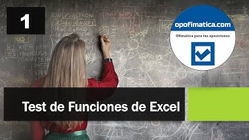 💥Test 1 Preguntas de FUNCIONES de Excel ▶ Exámenes oposiciones