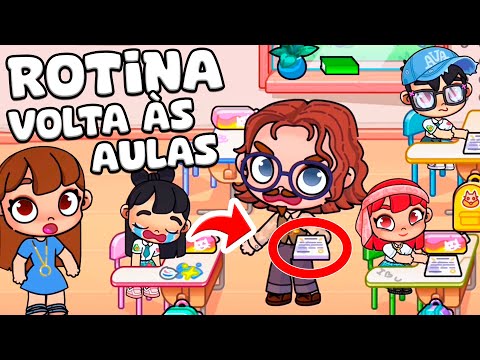 ROTINA VOLTA ÀS AULAS NA ESCOLA | AVATAR WORLD ROTINAS e HISTÓRIAS