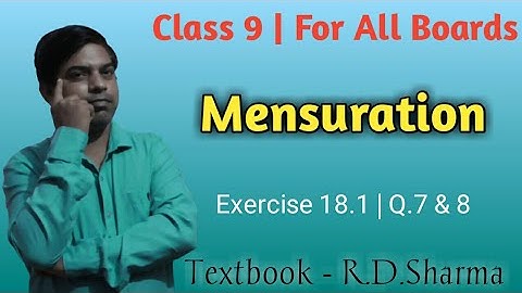 Mensuration Class 9 | Surface Area And Volume  By RD Sharma |  Problems Solution On Cube | Dayamaths
