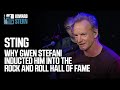 Sting on Gwen Stefani Inducting Him Into the Rock &amp; Roll Hall of Fame (2016)