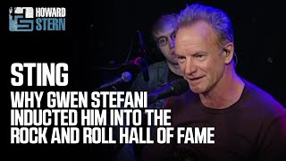 Sting on Gwen Stefani Inducting Him Into the Rock & Roll Hall of Fame (2016)