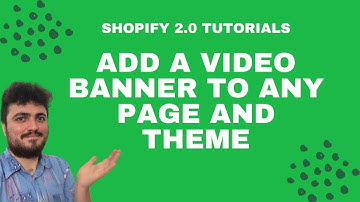 How to add a video background banner with autoplay to Homepage | Shopify Dawn theme | All Themes