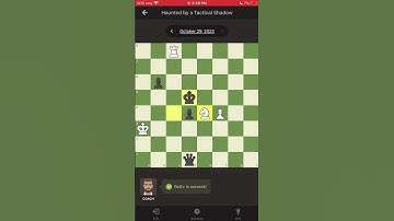 Haunted by a tactical shadow #dailypuzzle #chesscom #chessshorts #chessgame #shorts