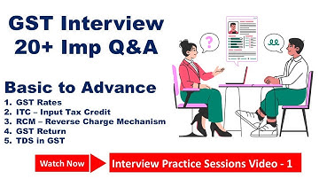 GST Question and Answer for Interview | GST Interview for Freshers | Top GST Interview | Video 1