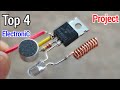 Top 4 Electronics Project Using BC547 Transistor & (Bt136 Triac, Led, RGB) Simple Project