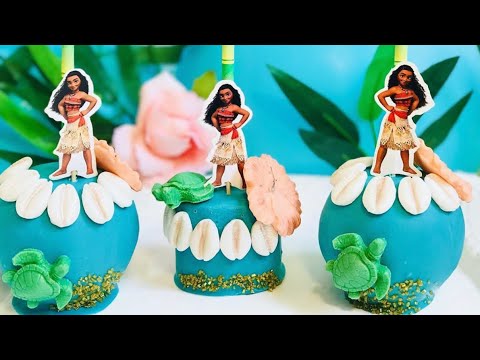 Moana Themed Chocolate Covered Apples Youtube Moana Themed Chocolate Covered Apples Youtube