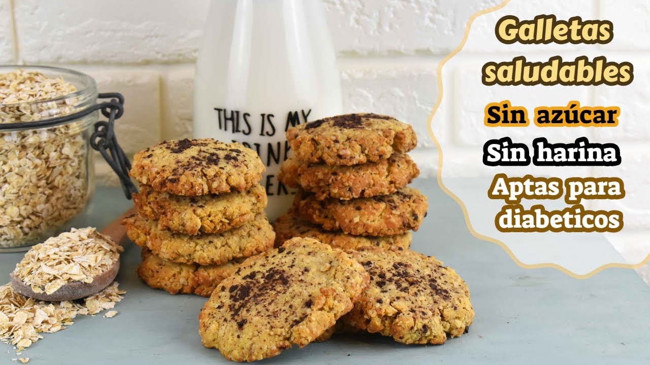 Galletas de avena y manzana sin harina