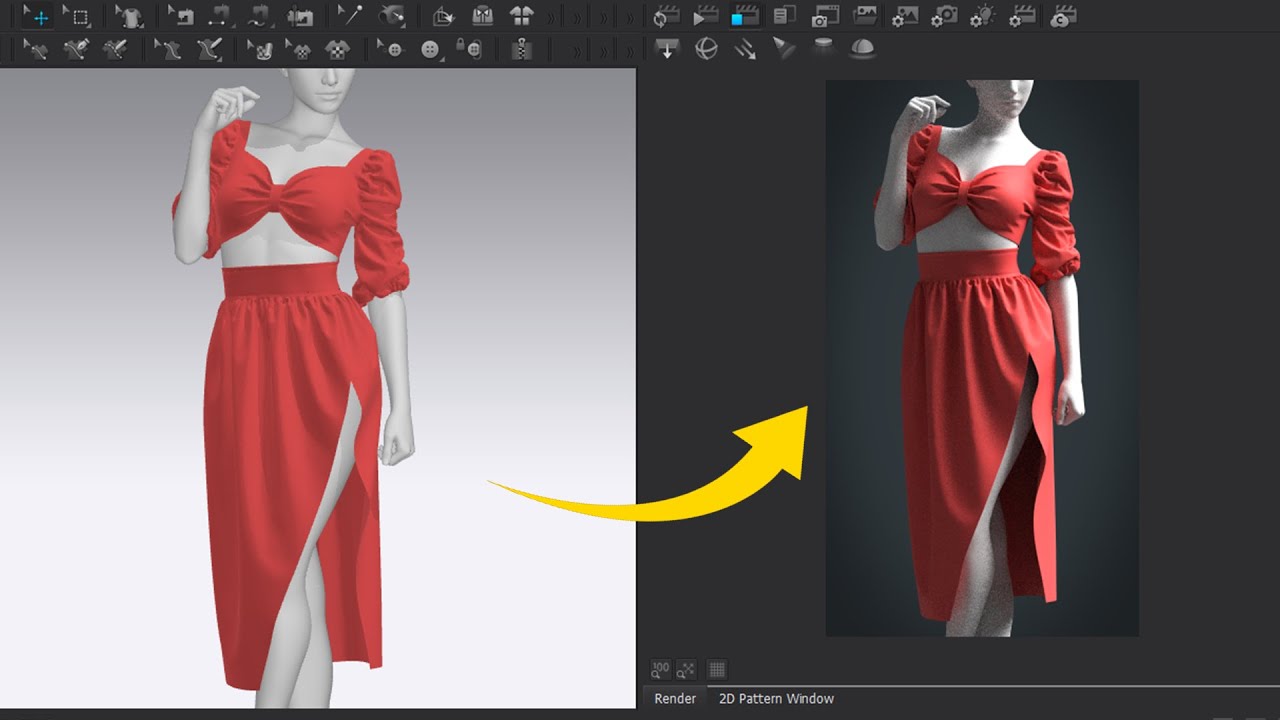 How to Make a Dress Like This in Marvelous Designer / Clo3D - YouTube