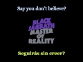 Black Sabbath - After Forever - 02 - Lyrics / Subtitulos en español (Nwobhm) Traducida