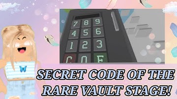 THE SECRET CODE OF THE TOWER OF HELL RARE VAULT STAGE! Roblox