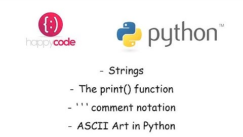 Python with Peter Lesson 1 - Hello World! and ASCII Art