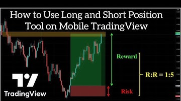 How To Use Long and Short Position Tool on TradingView Mobile To Calculate Stop Loss and Take Profit