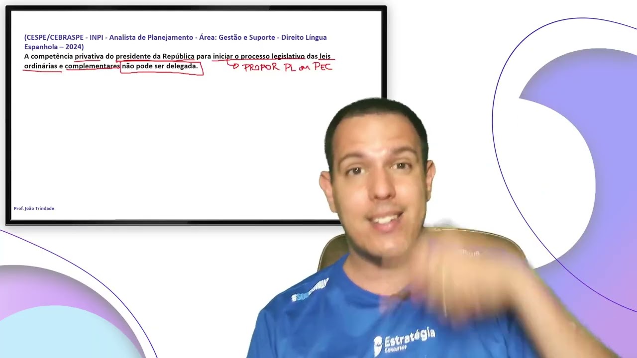 poderes legislativo e executivo cespe questões