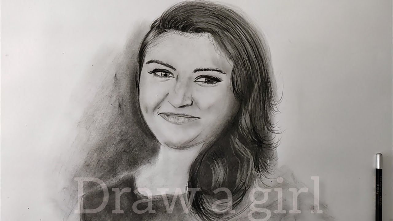 how to draw portrait with charcoal powder | challenging drawing | draw ...