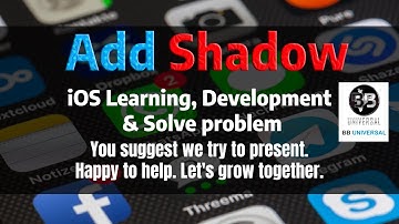 How to drop or add shadow to view in iOS Swift | iOS Development