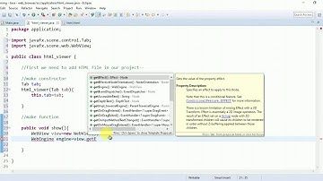 Web Browser and HTML Viewer in Java using Javafx  Part-2