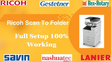 ricoh how to connect scan to folder in windows 10 ?
