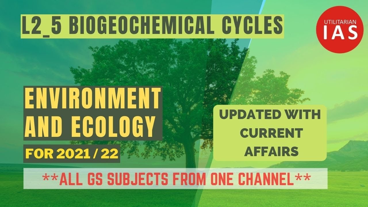 Biogeochemical Cycles | L2_5 | Environment and Ecology | UPSC - YouTube