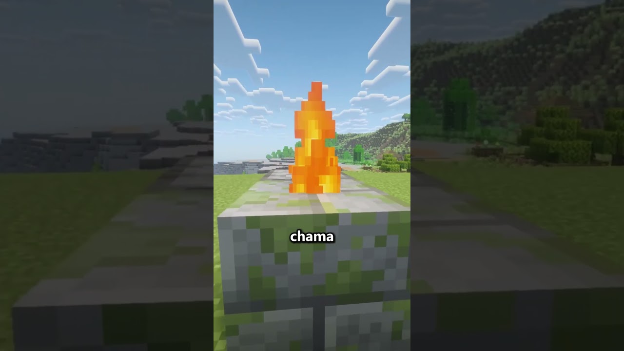 katana flamejante no minecraft