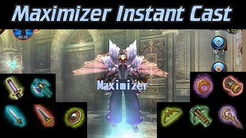 Toram Online - Maximizer Instant Cast ( All Weapon Test )