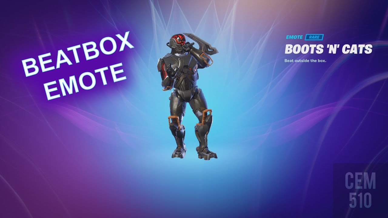 Fortnite BeatBox Emote Boots 'N' Cats YouTube