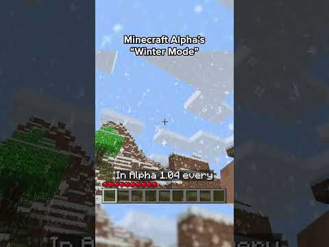 Minecraft Alpha’s “Winter Mode”