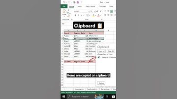 How to use clipboard in Microsoft Excel #excelformulas #exceltips #clipboard #exceleducation
