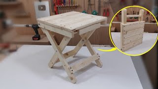 كيف تصنع كرسي وطاولة قابله للطي بكل سهولة