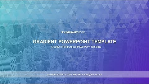Gradient PowerPoint Template