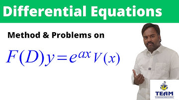 f(D)y=e^ax V(x) method and  problems 1,2,3
