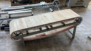 Wooden Conveyor Belt Production Process Step by Step By Old Carpenter