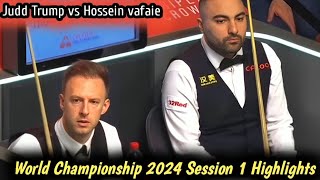 Judd Trump Vs Hossein Vafaei World Snooker Championships 2024 S1 Highlights