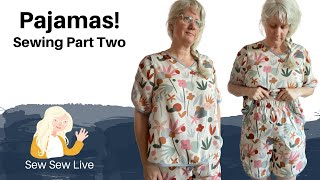 Sewing Pajamas and Sport Shorts by Friday Pattern Company