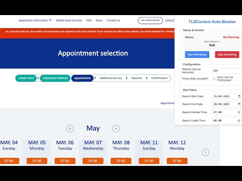 TLSContact Appointment Booker for Schengen Visa video preview 2