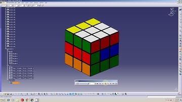 Catia DMU Fitting Simulation Rubiks Cube