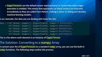 Converting a List of EagerTensors to a numpy Array in Python