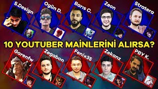 10 YOUTUBER MAİNLERİ ÇEKTİK!! EFSANE 5v5 YOUTUBER KAPIŞMASI!! | Barış Can