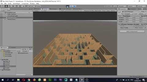 Maze generation with growing tree algorithm