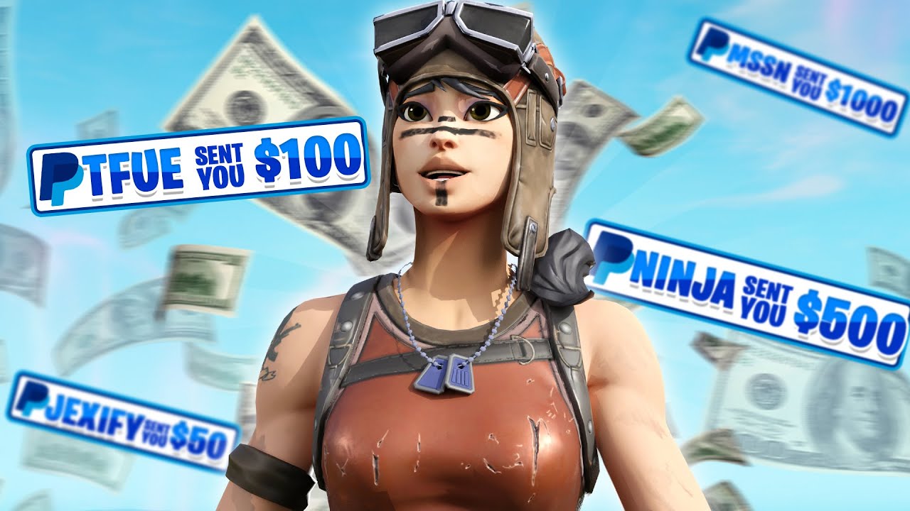 ⁣I put my PAYPAL in my FORTNITE NAME and made this much money... (EASIEST way to make money?)