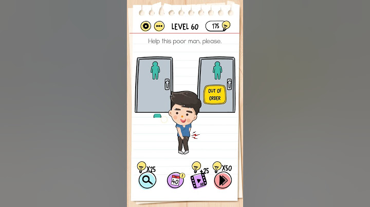 Level 60 / Brain test/Help this poor man. Please.
