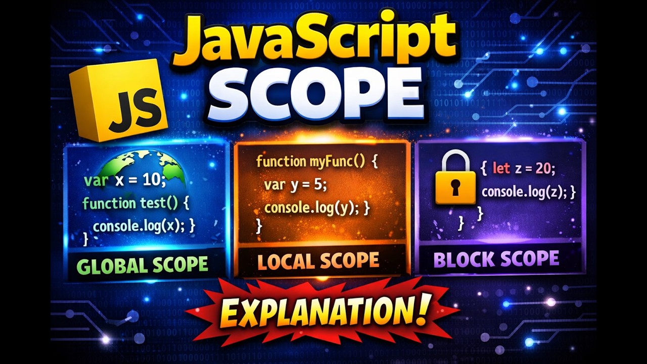 JavaScript Scope β Explained Simply - YouTube
