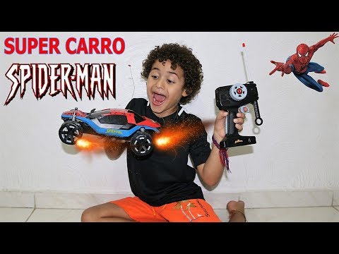 SUPER CARRO DE CONTROLE REMOTO DO HOMEM ARANHA - SPIDER-MAN 