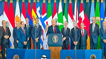 LIVE: President Donald Trump Attends MIDDLE EAST Peace Summit After Gaza Ceasefire Agreement!